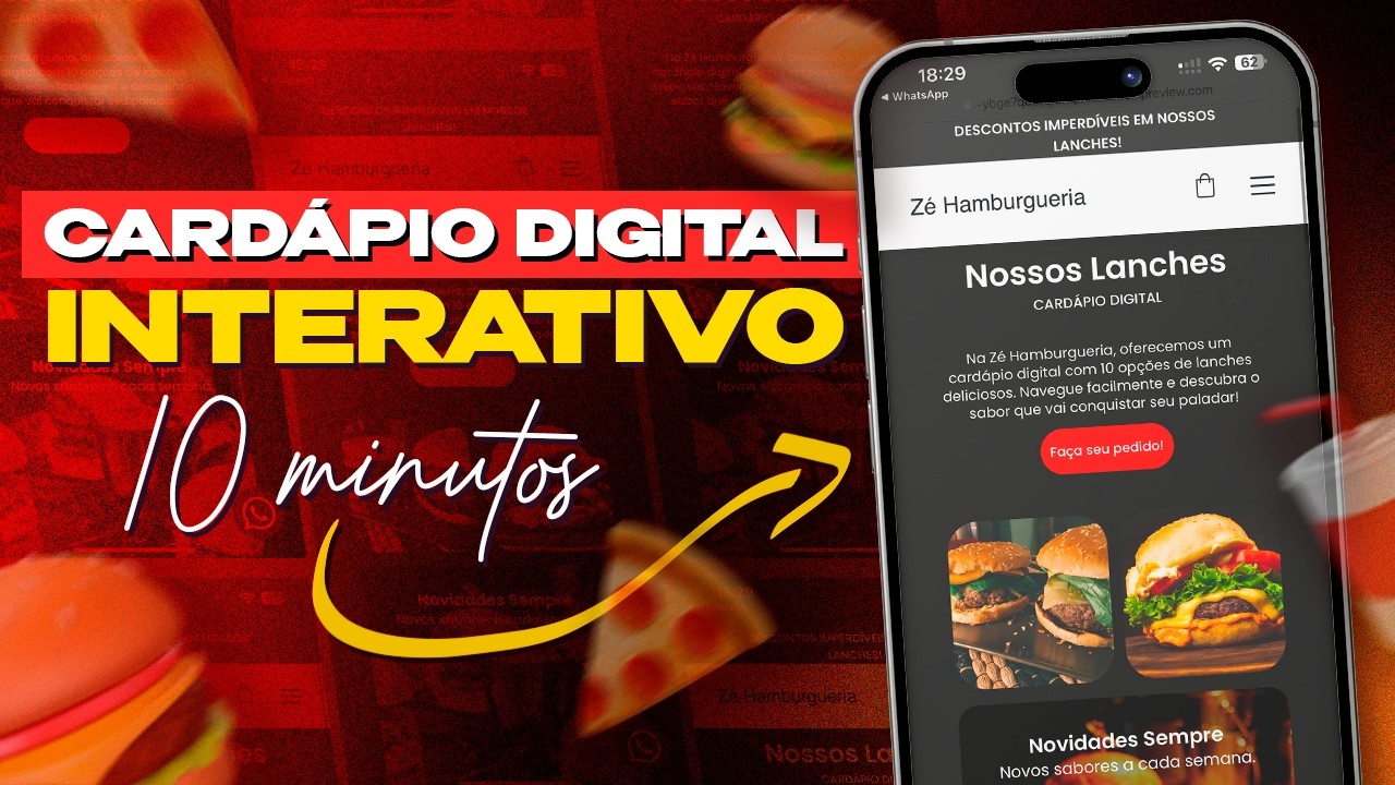 Como Fazer Um Cardápio Digital Para Restaurante e Delivery? |  TUTORIAL COMPLETO