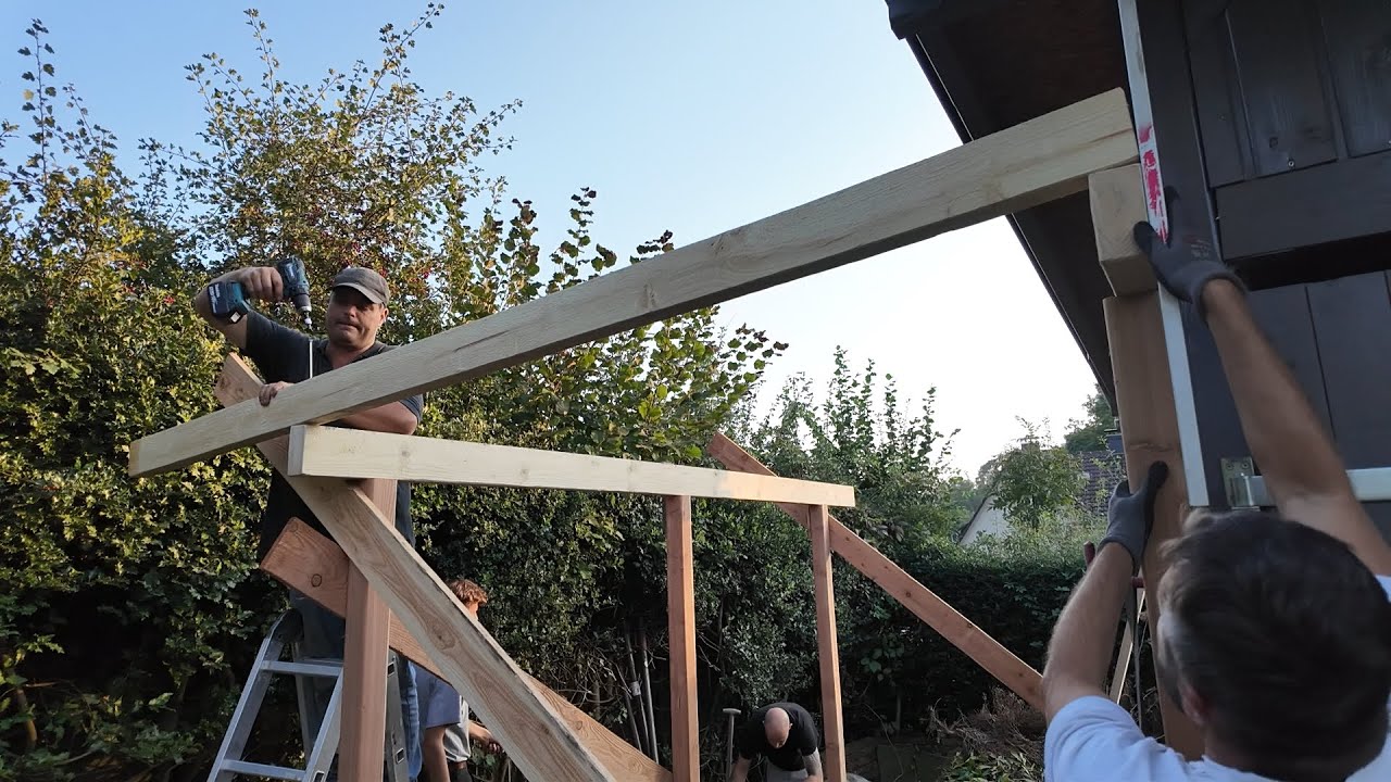 Brennholzlager selber bauen - Einfach aber gut