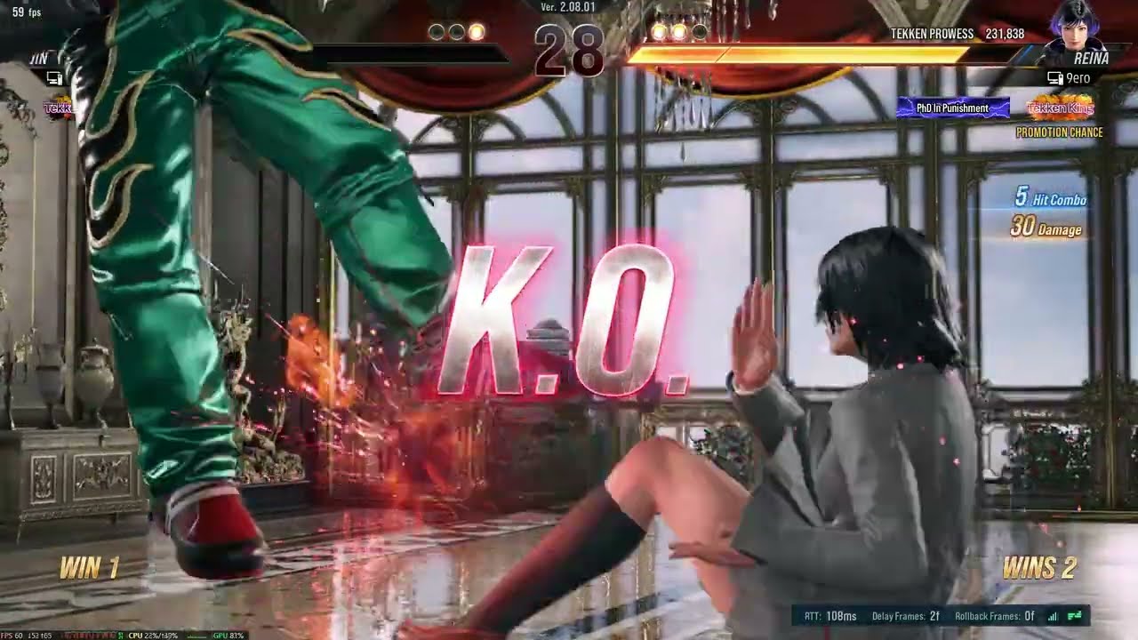 JIN vs REINA | Tekken 8 Rank Season 2