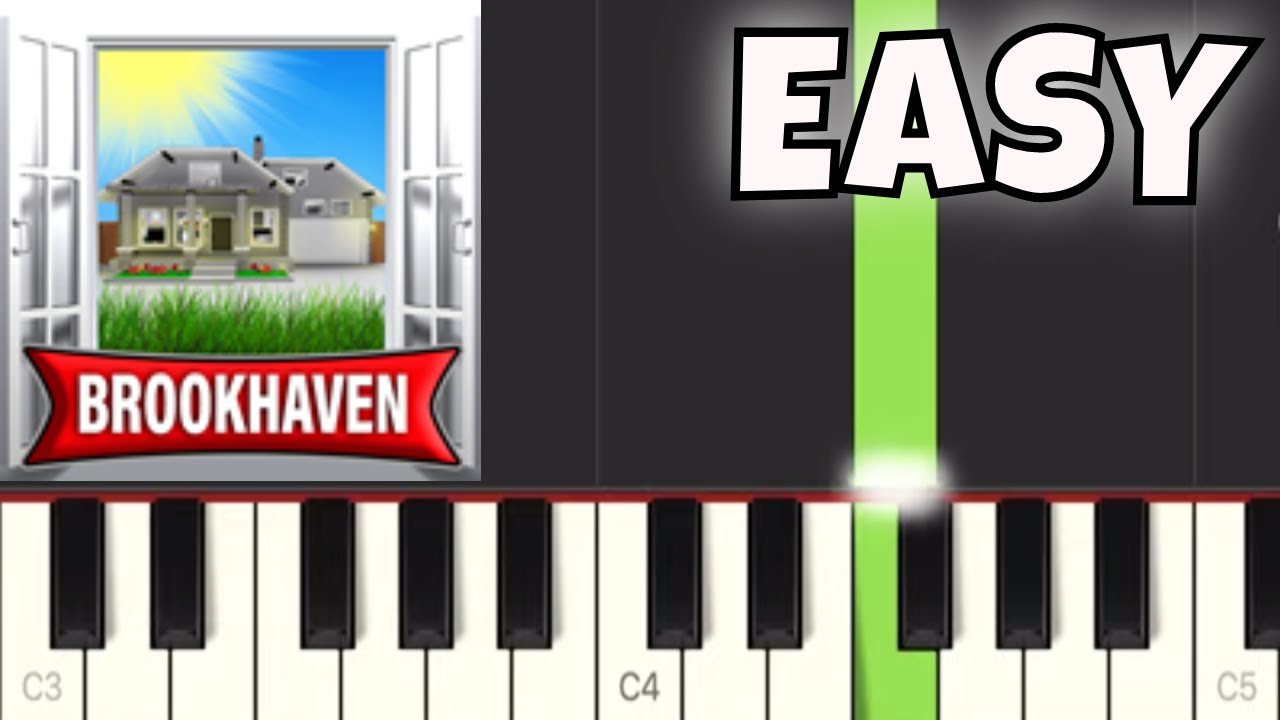 Brookhaven - Theme Song - EASY Piano Tutorial
