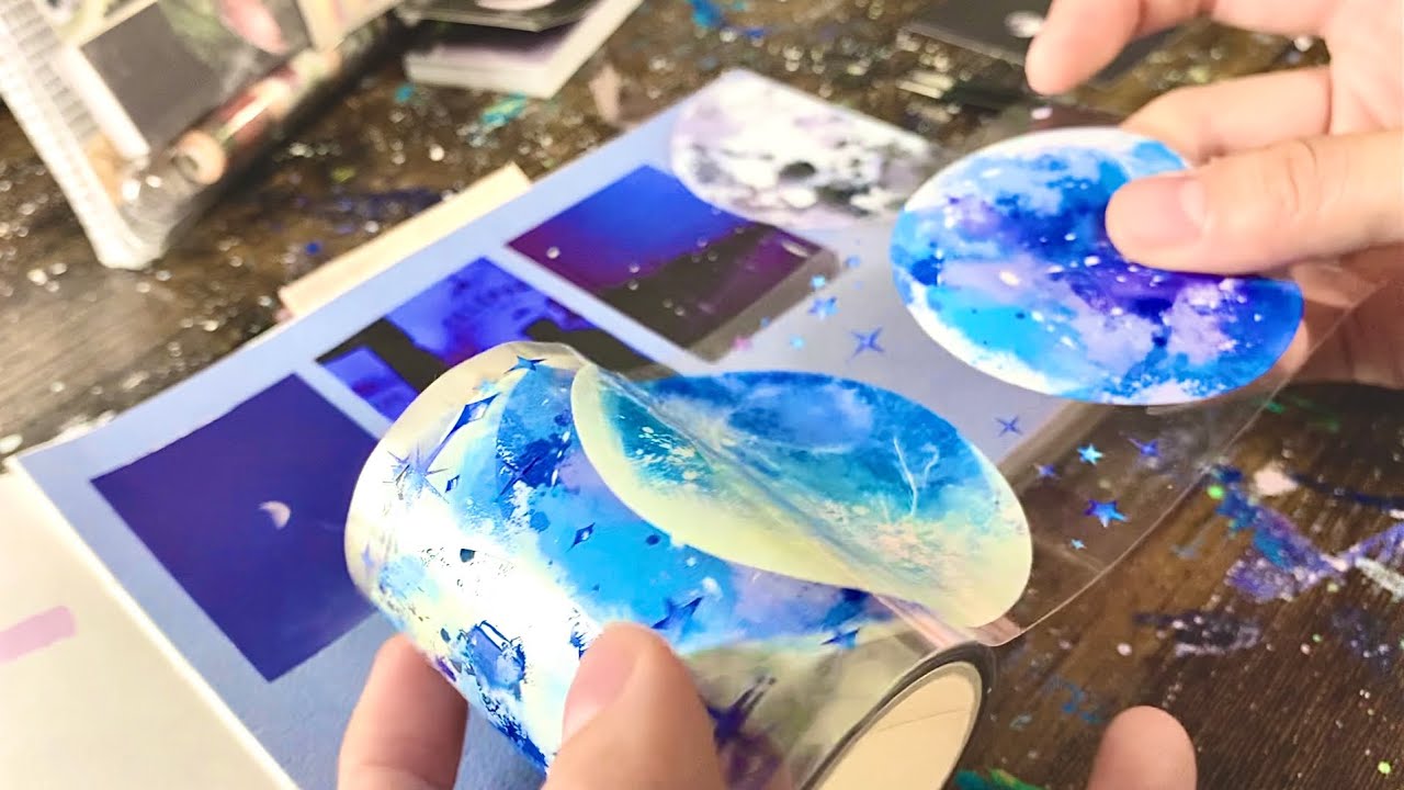 月が綺麗なコラージュ【ASMR】