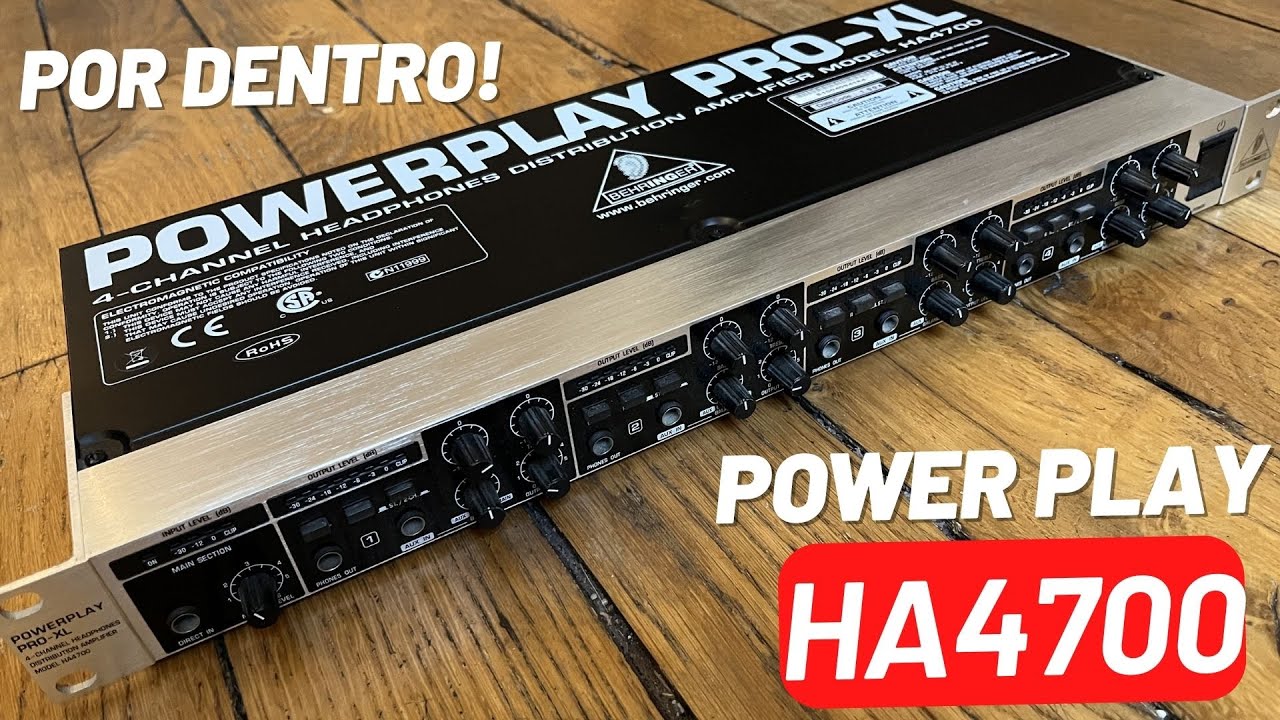Behringer Powerplay Pro-XL HA4700 | Estrutura Interna e Análise #behringer #audioprofissional