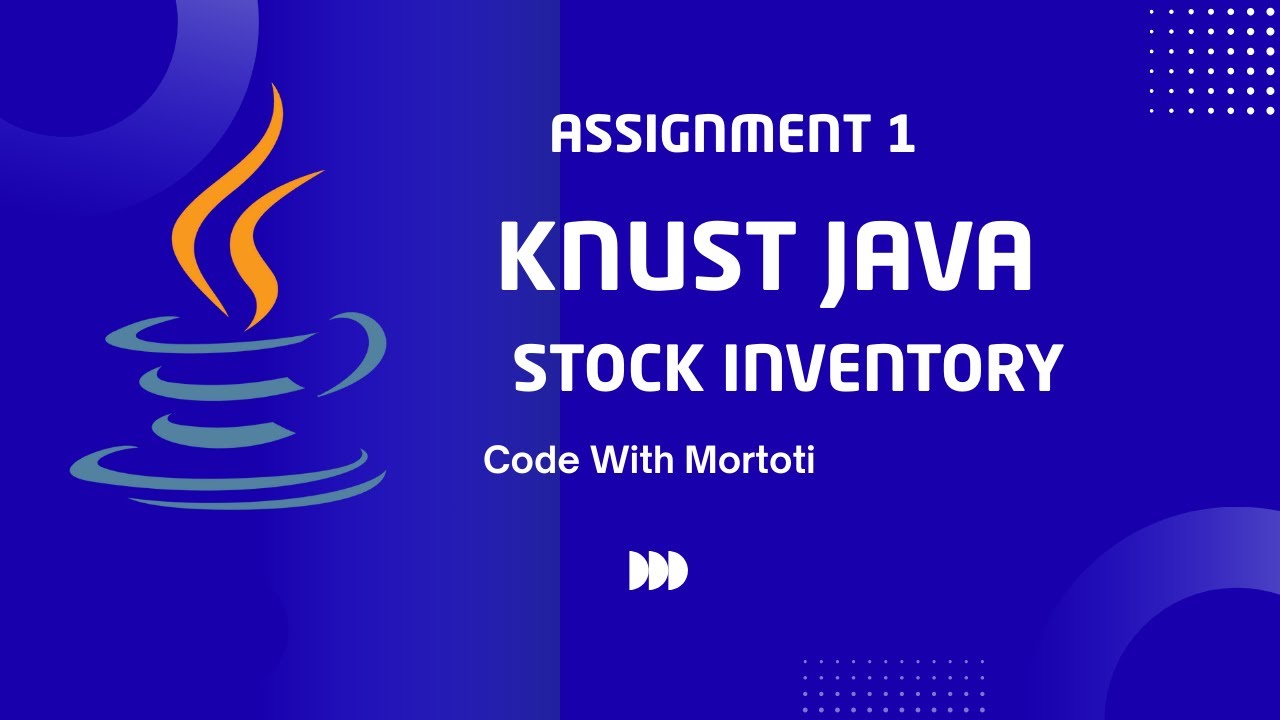Java Assignment: Warehouse Stock Inventory with Reorder Alerts | KNUST Java | Code with Mortoti