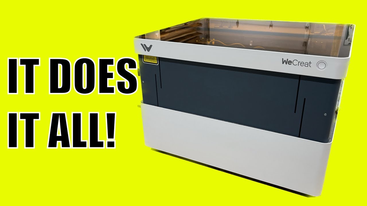 The WeCreat Vision 20 Watt Laser Engraver! Easiest To Use!