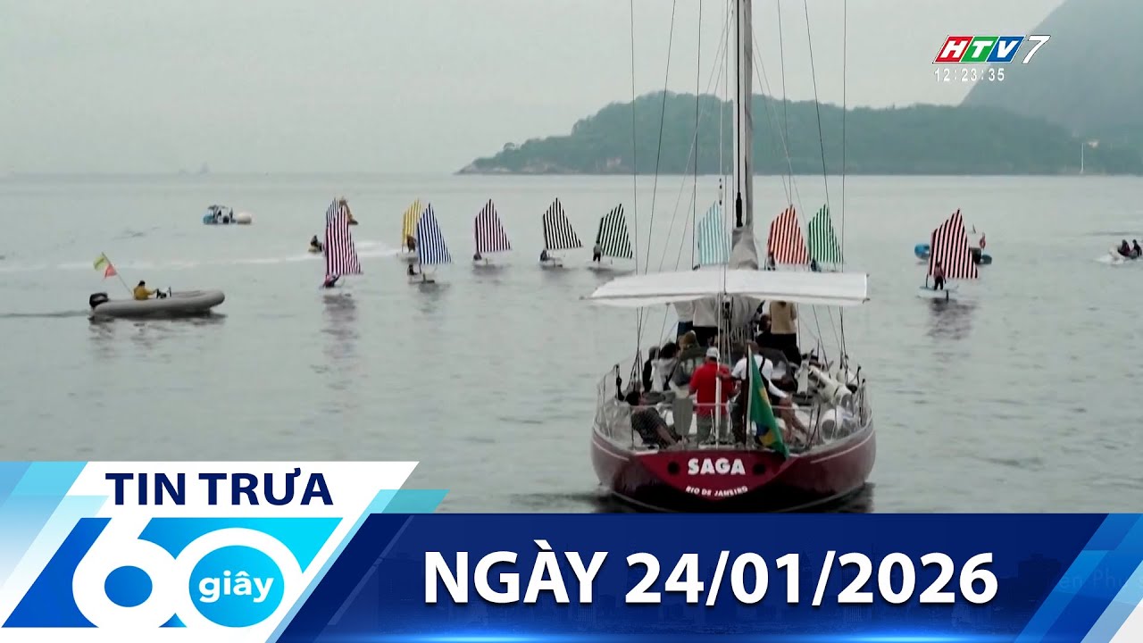 60 Gi&acirc;y Trưa - Ng&agrave;y 24/01/2026 - HTV Tin Tức Mới Nhất 2026
