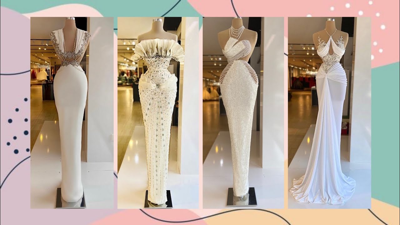 Bridemaid White Designer Long Prom dresses || Party wear White Outfits To wear And Style