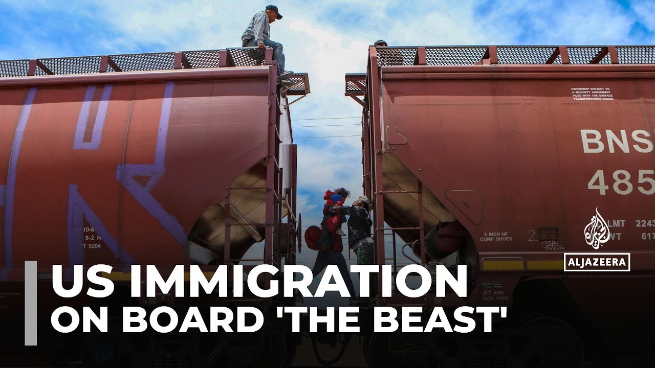 Migrants' perilous journey on 'The Beast' train, seeking new life in the US amid crackdown