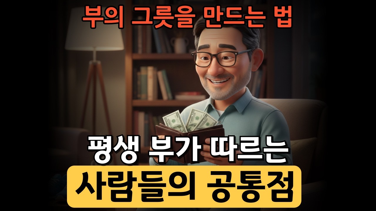 평생 부가 따르는 사람들의 공통점