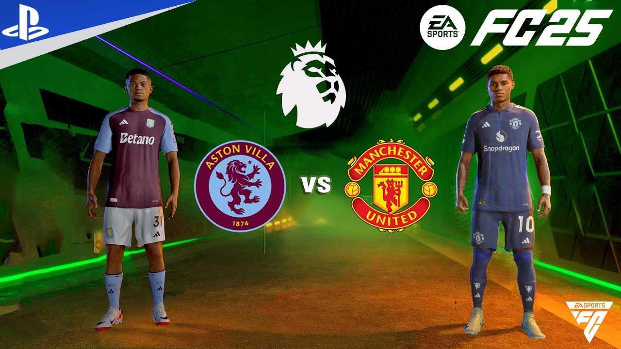 FC 25 - Aston Villa vs Manchester United - Premier League 2024-25 Match | PS5™ Gameplay | 4K HDR