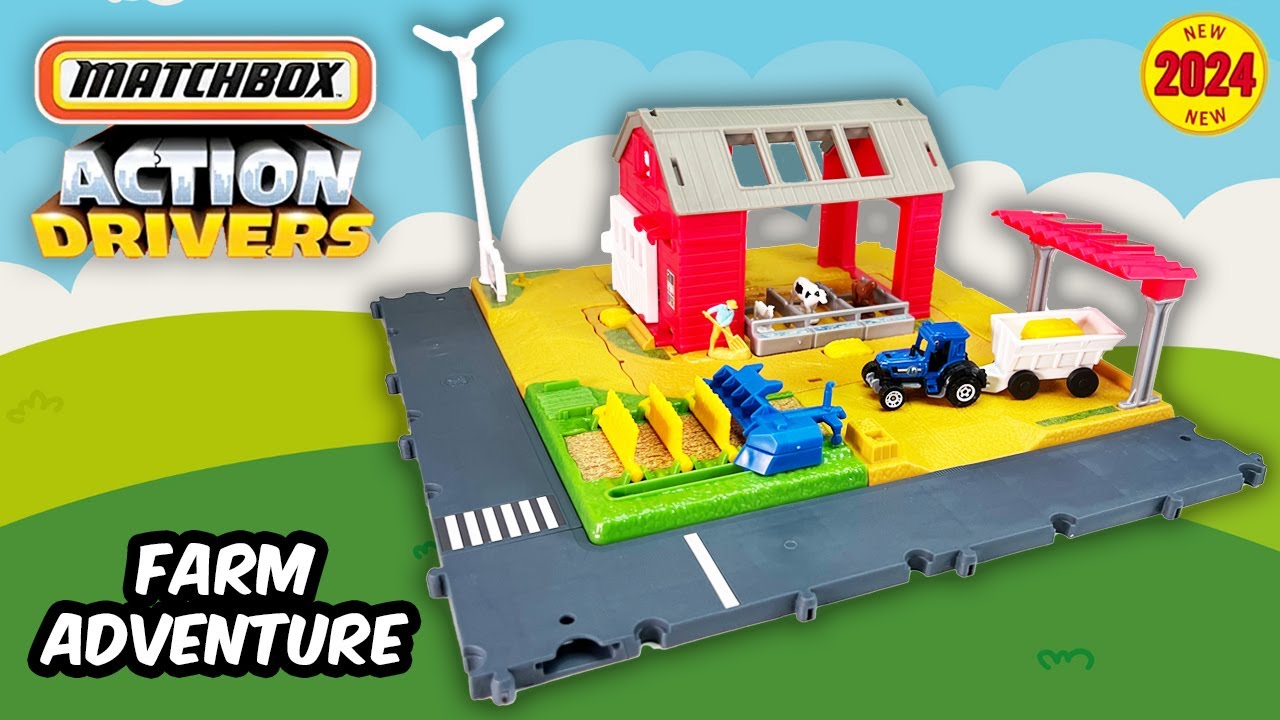 UNBOXING: 2024 Matchbox Action Drivers Matchbox Farm Adventure Playset with Moving Parts and Sounds