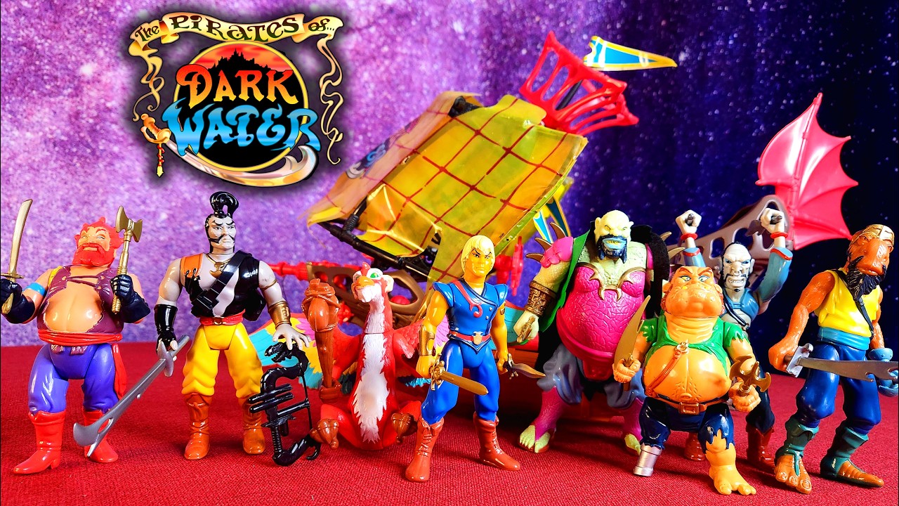 ALL 1990 Pirates of Dark Water Action Figures & Vehicles Review