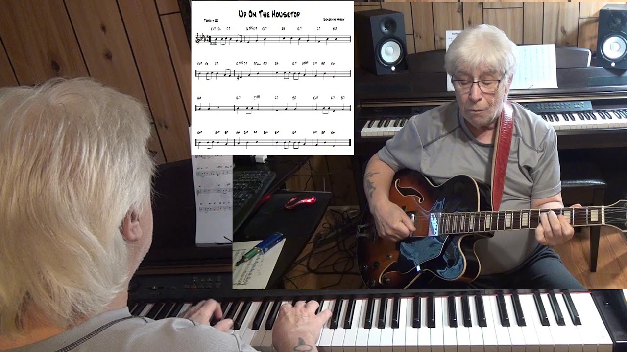 Up On The Housetop - Jazz guitar & piano cover ( Benjamin Hanby )