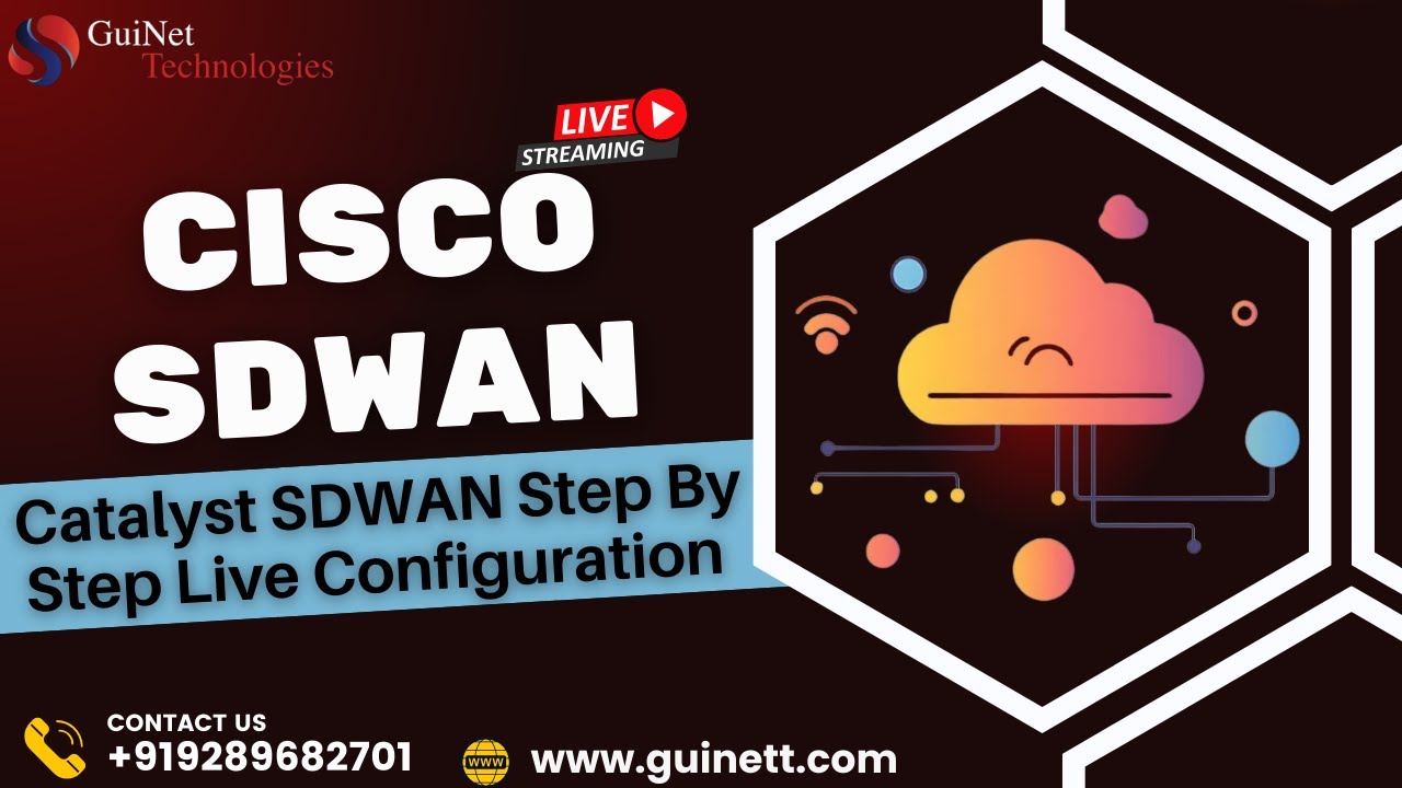 Catalyst SDWAN Step By Step Live Configuration | Become Cisco SDWAN Expert with GuiNet