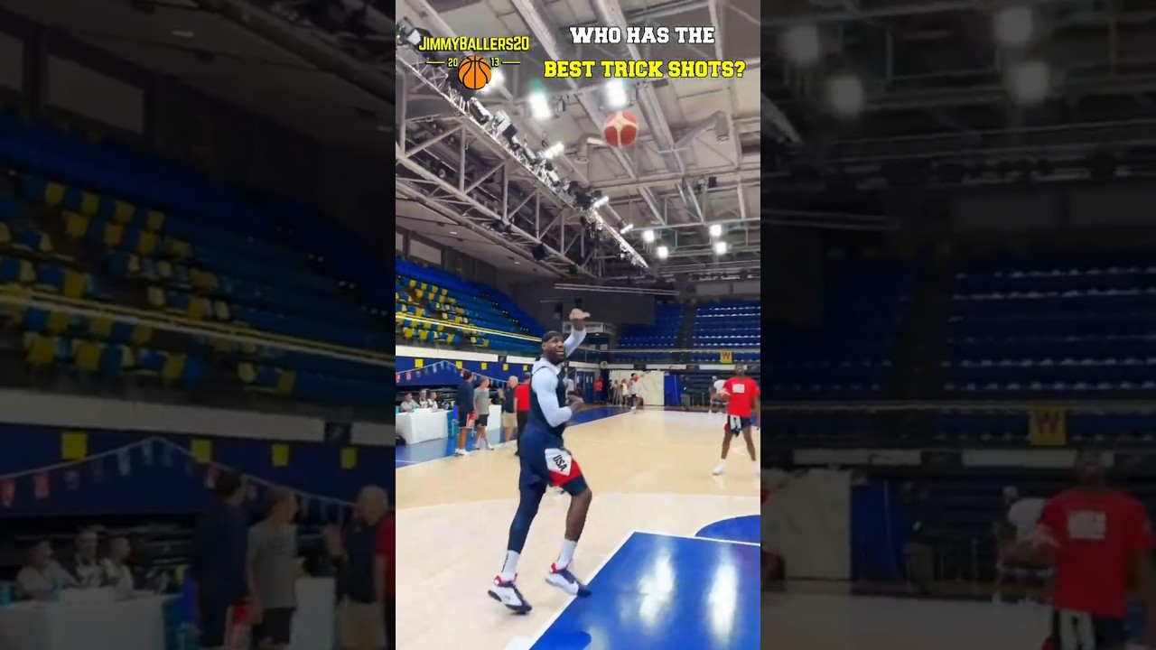 Who Has The BEST TRICK SHOTS? 🔥 2024 Team USA Basketball