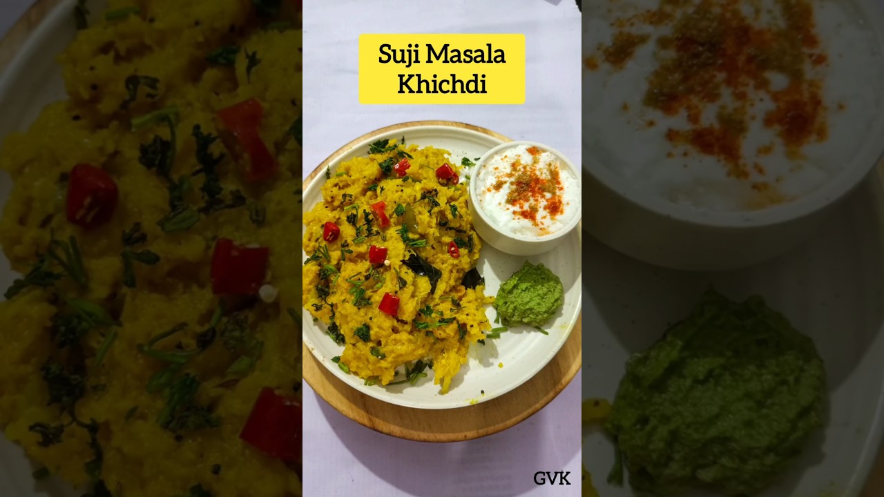 suji Masala Khichdi😋👌#masalakhichadi #khichdi #gvk #gujjuvegkitchen #sjkacha