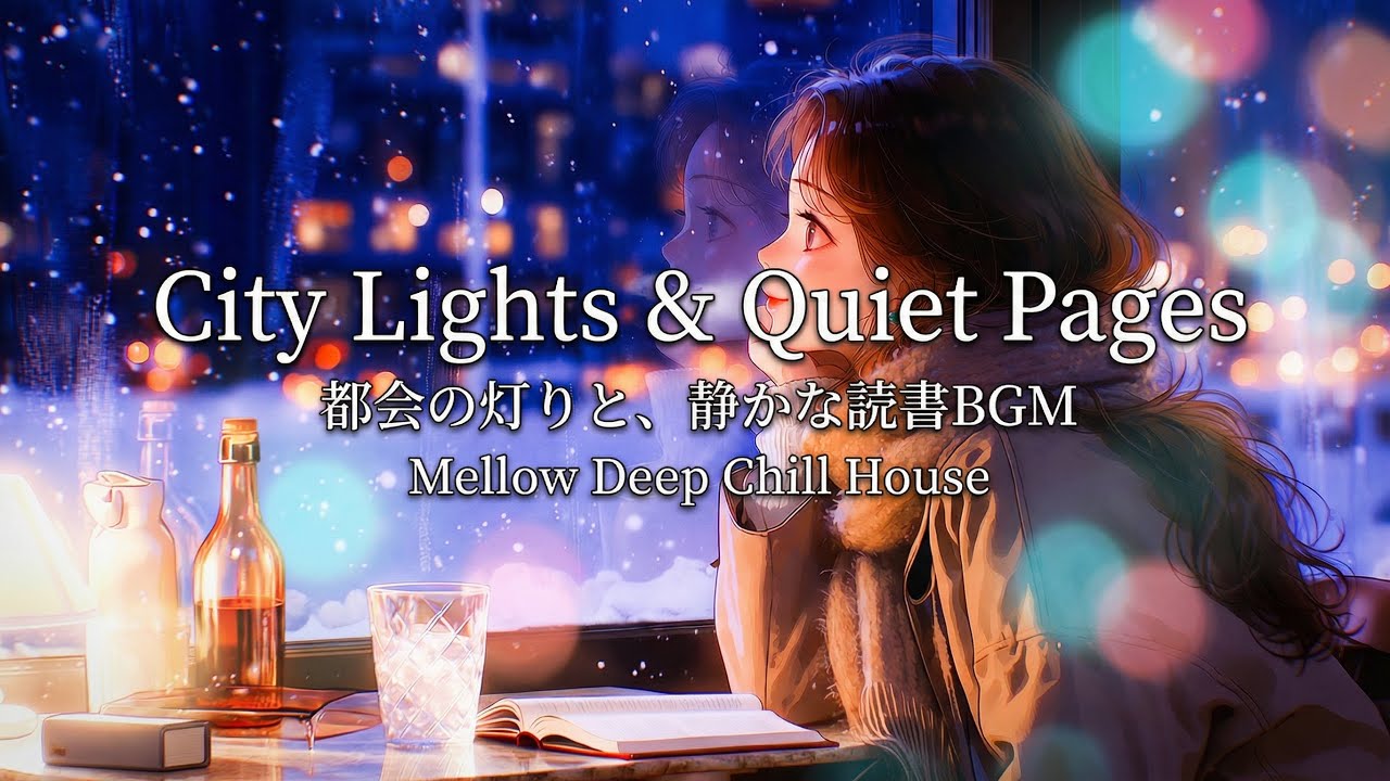 City Lights & Quiet Pages-Mellow Deep Chill House ｜読書・作業用BGM