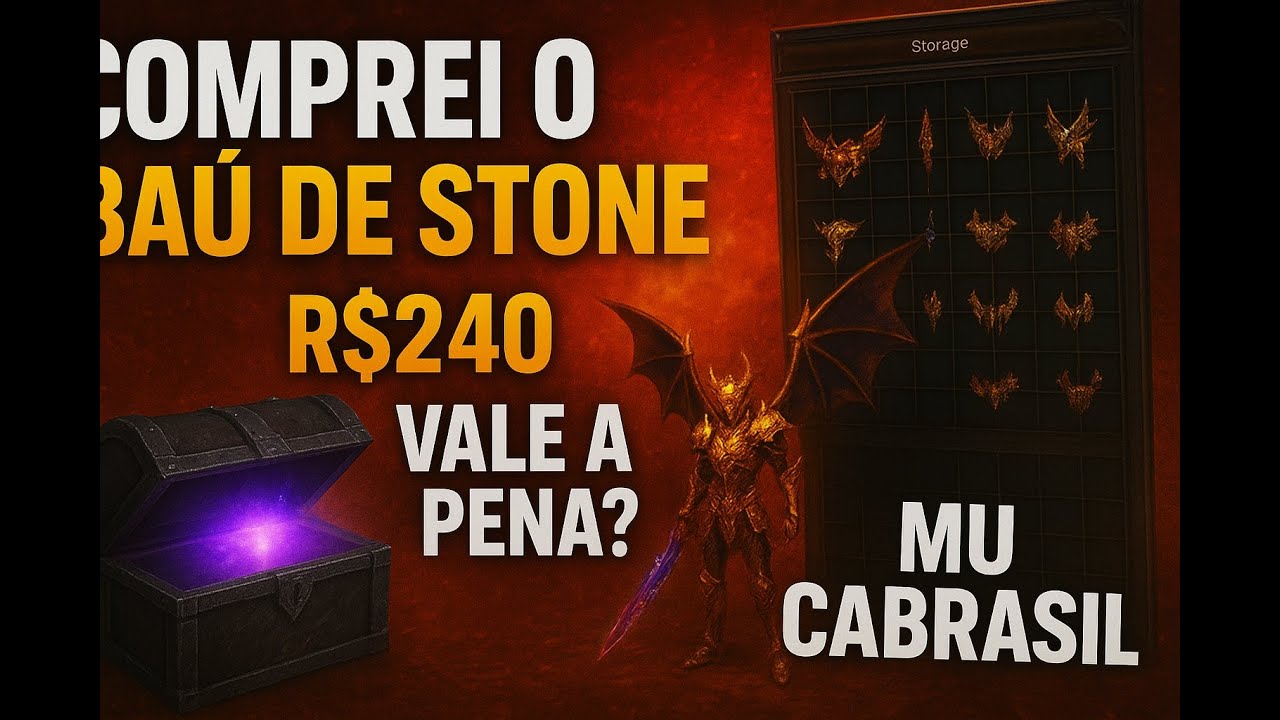 Gastei R$240 no BAÚ DE STONE! Deu bom ou deu ruim? 😳💎 - MUCABRASIL - PHZAO