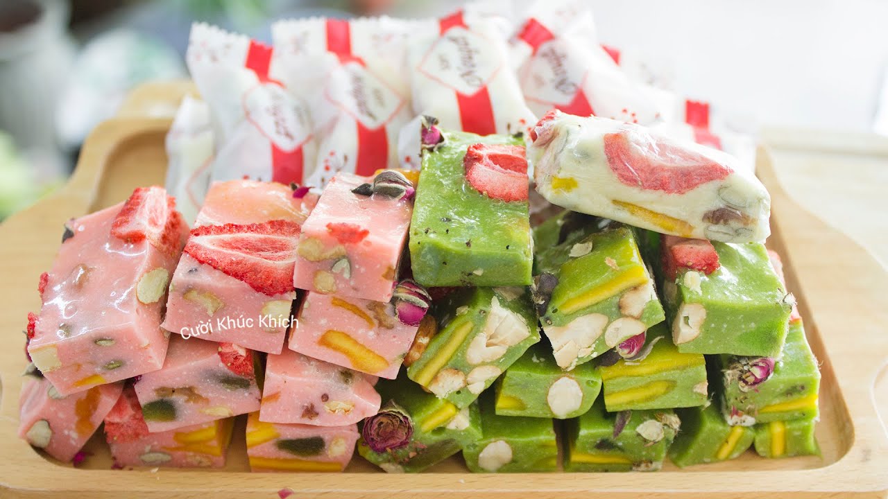 CÁCH LÀM KẸO NOUGAT (KẸO HẠNH PHÚC) TUYỆT NGON CHO NGÀY TẾT - CKK