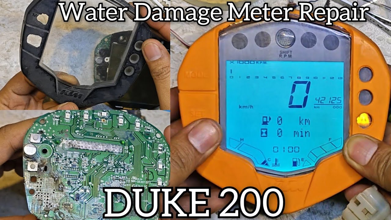 (Water Damage) Duke 200 Meter Repair #ktm #rider #modified