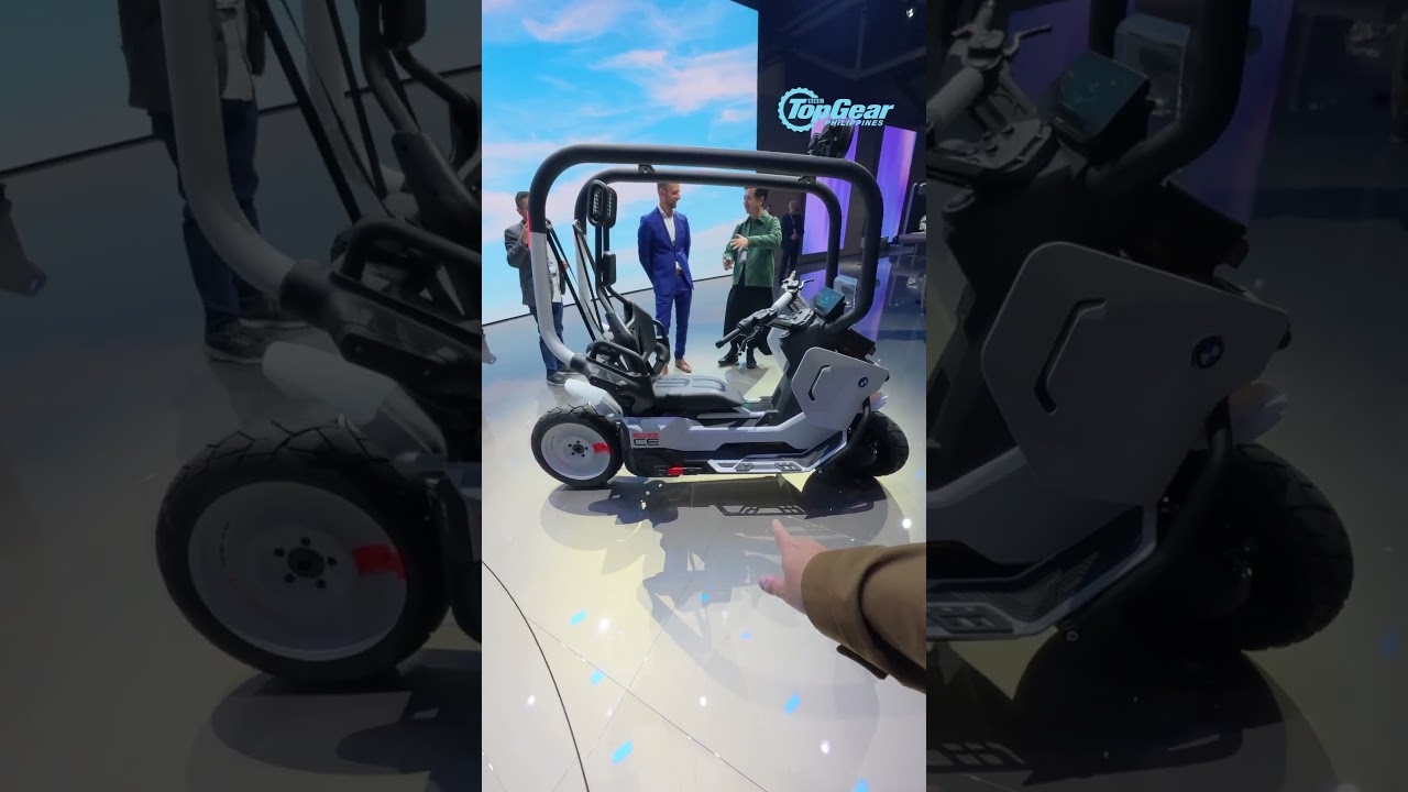The BMW Motorrad Vision CE is a concept bike that balances itself at a stop.  Need this feature?