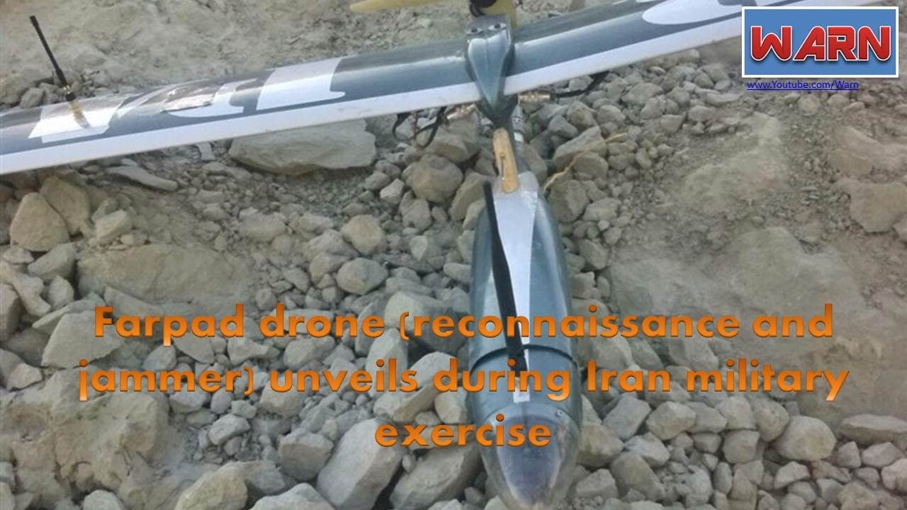 Farpad drone (reconnaissance and jammer) unveils during Iran military exercise.