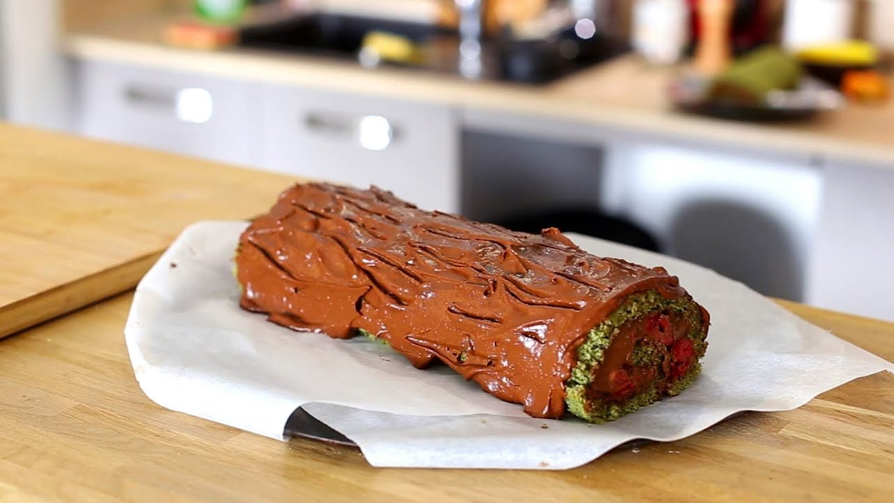 23/24 Bûche à la crème de chocolat au potimarron !
