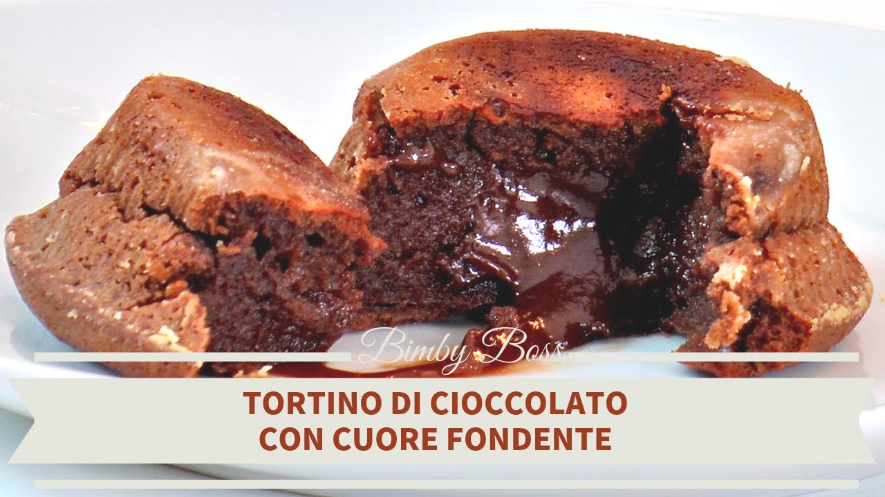 Tortino di cioccolato con cuore fondente | Bimby TM5 -TM31 -TM6 | Thermomix