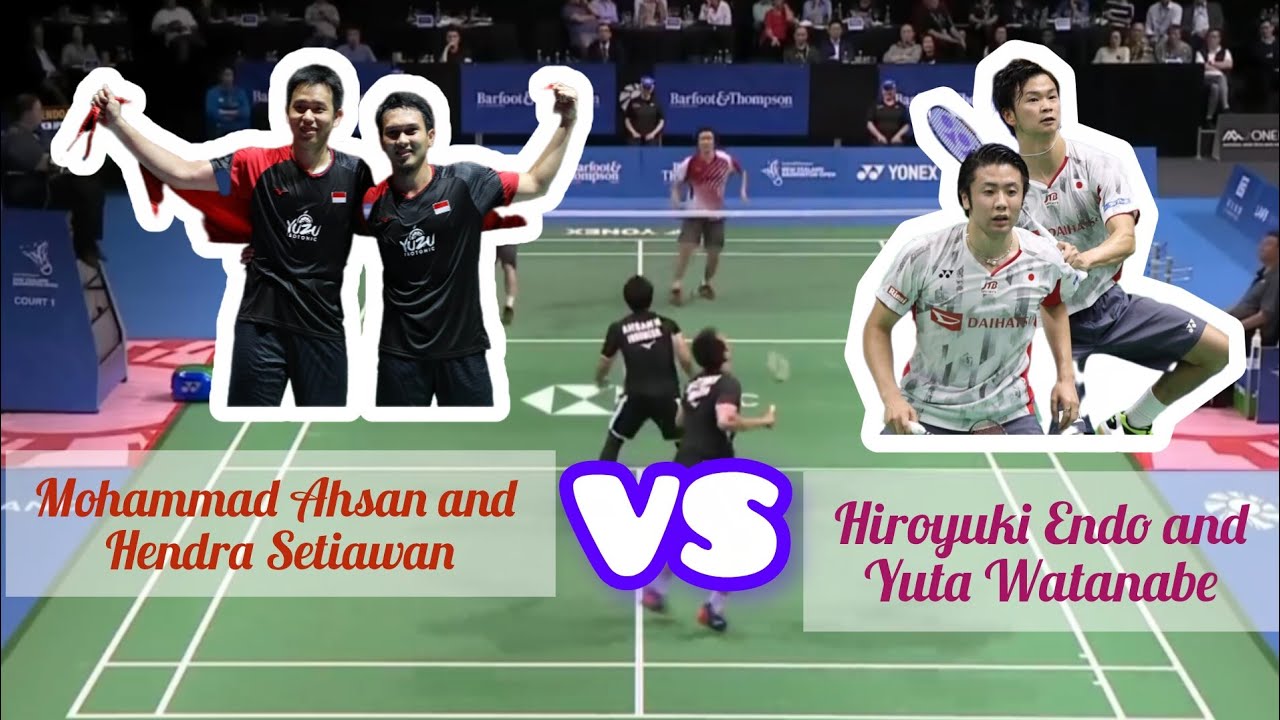 M. Ahsan/S.Hendra VS H.Endo/Yuta Watanabe  Men's Doubles Badminton Tournament #viralvideo 