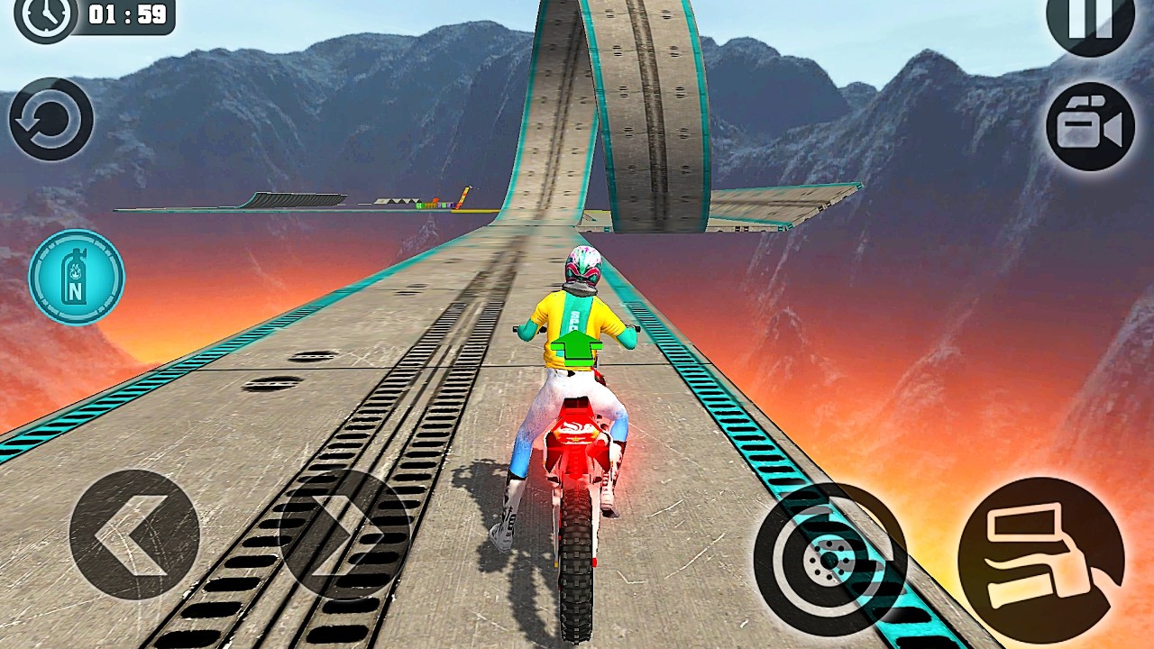Невозможный трюк на велосипеде - Велогонки - Лучший геймплей для Android и iOS