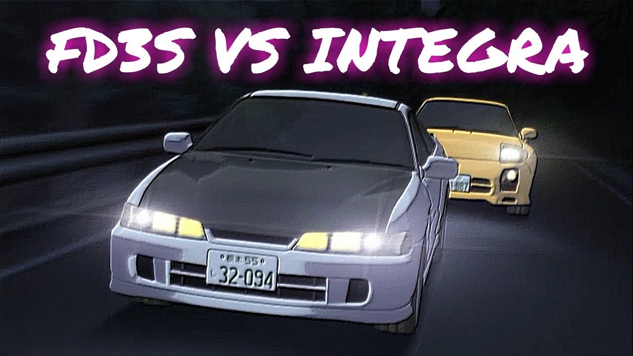 [頭文字D] Initial D Battle Stage 2 REMAKE - FD3S Vs Integra [Esp/Eng Subs]