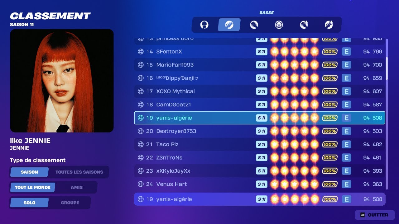 FORTNITE FESTIVAL S11 - Like JENNIE | JENNIE - Basse