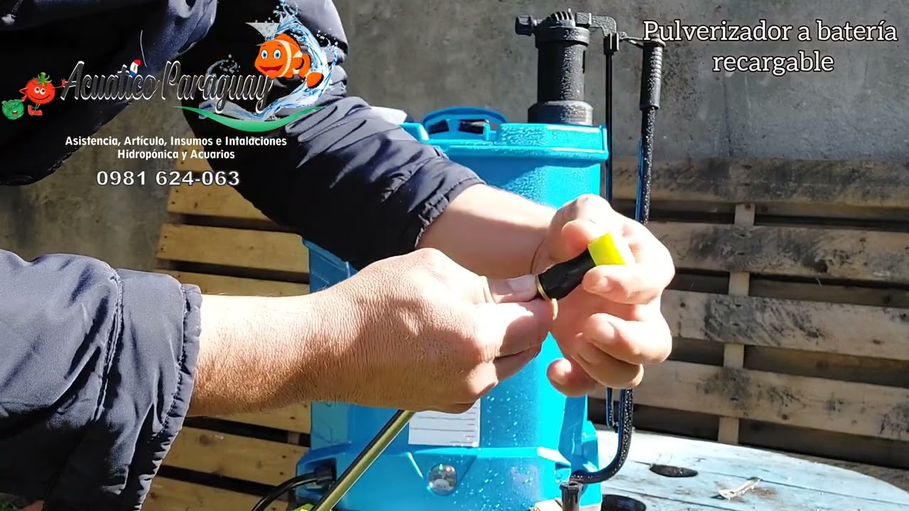 Pulverizadora a batería recargable en Paraguay