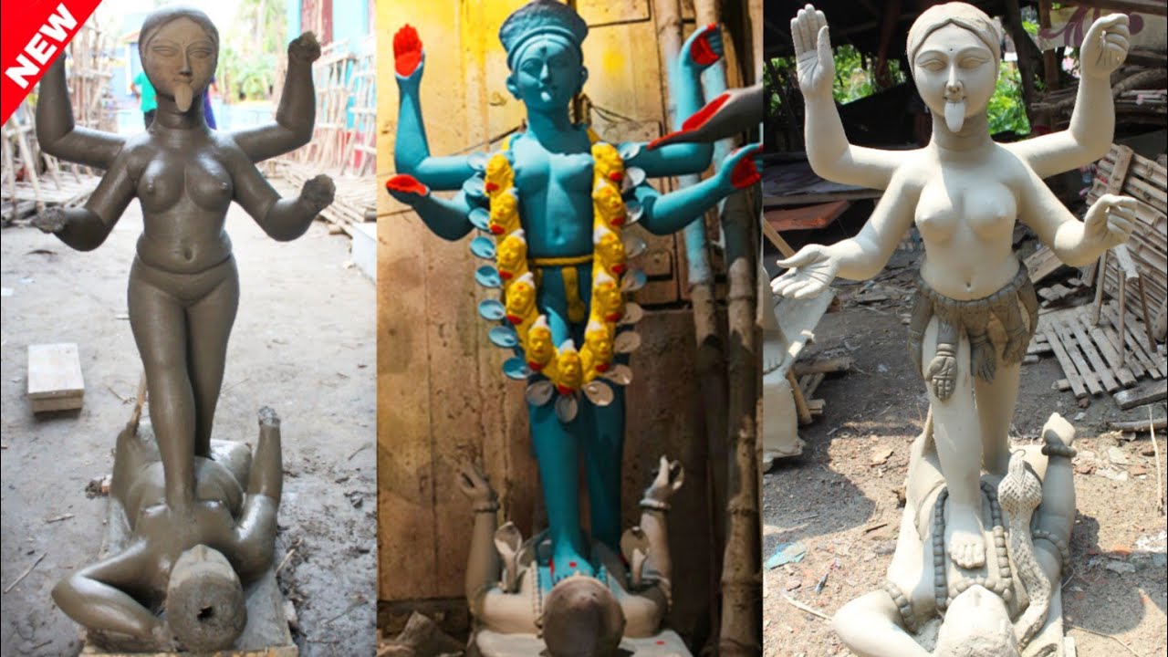 Small kali idol making (full process) | dakshina kali making | kali idol making | kali thakur banano