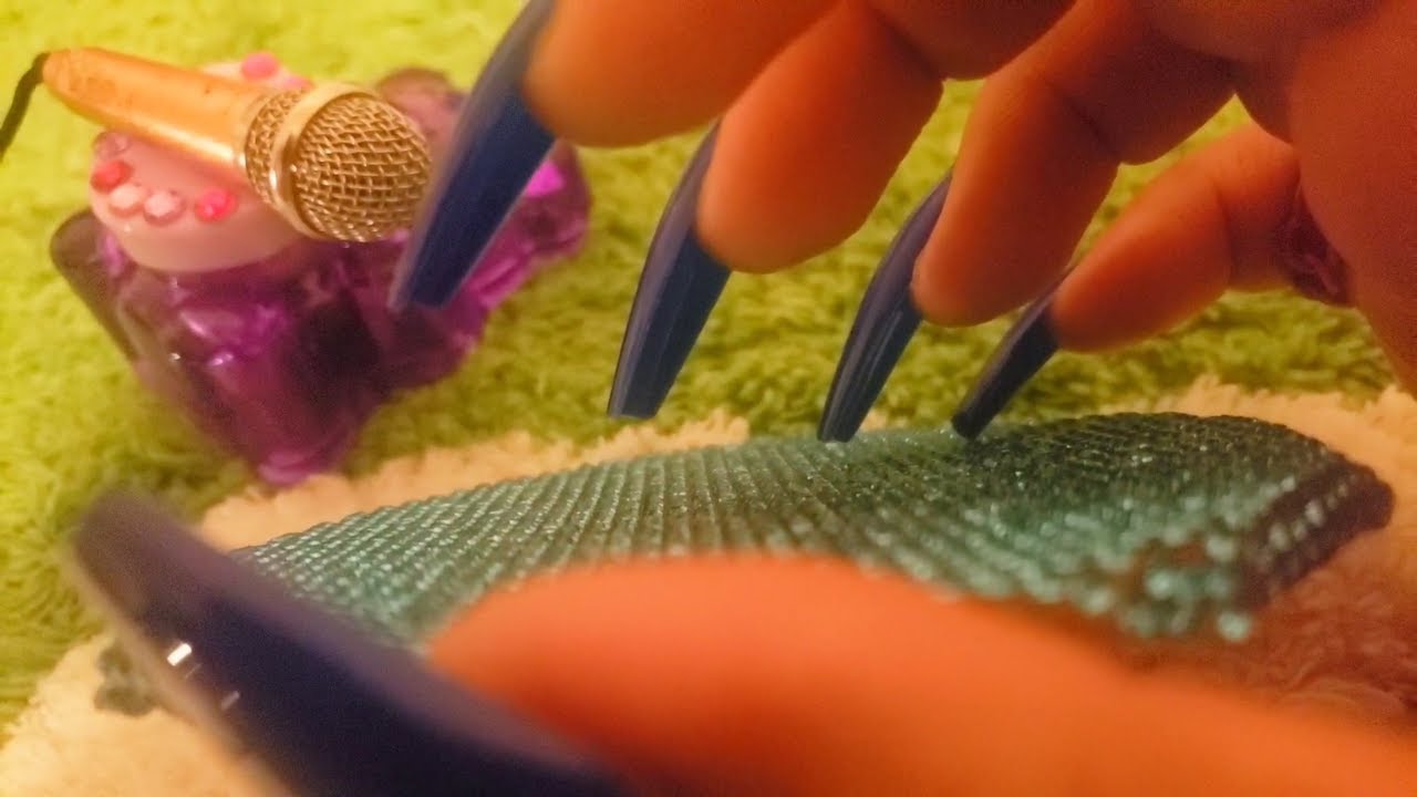 I'm back !🤭 Lofi Triggers with Long Nails - mini mic , phone case tapping , beeswax wrap tapping