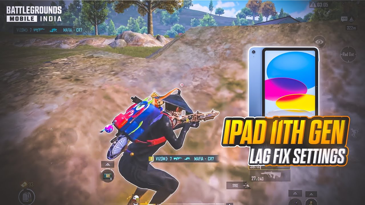 iPad 11th gen(A16) BGMI/PUBG LAG FIX SETTINGS⚡ ||  IPAD A16 BGMI/PUBG TEST || VIZOM