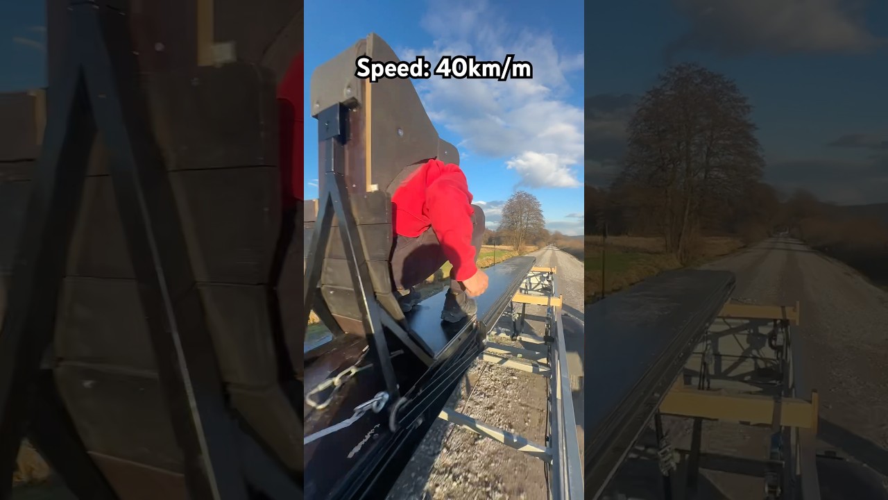 Ejecting a Person at 40km/h with a Human Catapult!