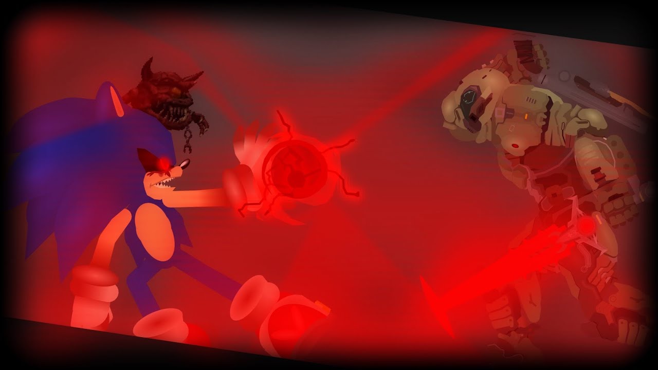 Doom Slayer vs Sonic.Exe || (Stick Nodes)