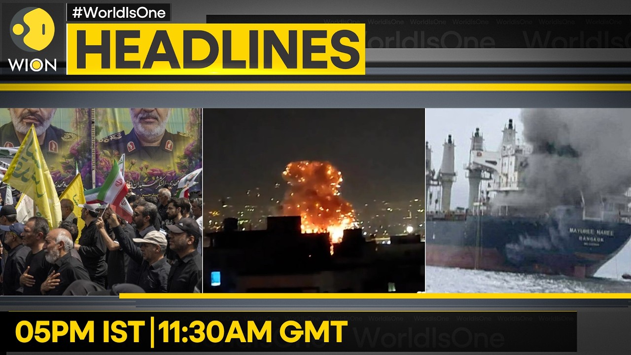 Israel's Fresh Strikes in Iran, Lebanon | 3 Vessels Hit By Projectiles in Strait of Hormuz | WION