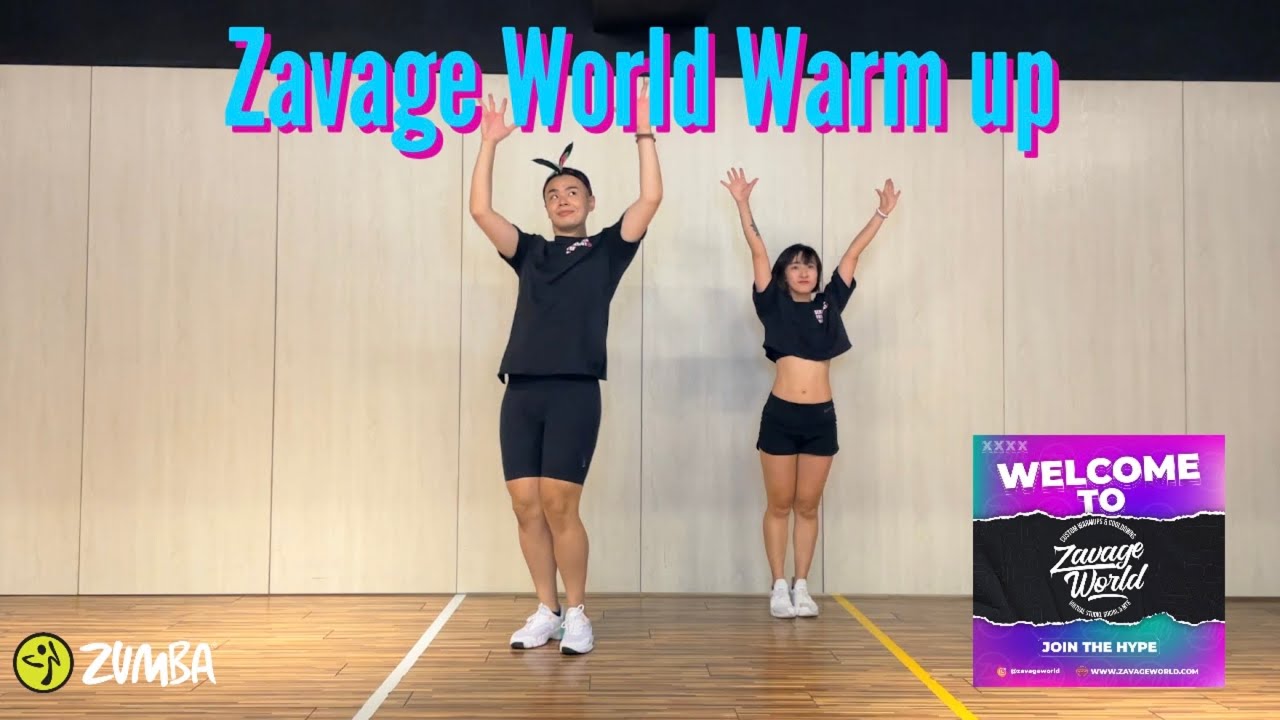 Zavage World Warm up | Jimi & Erica Zumba® | Remix warm up