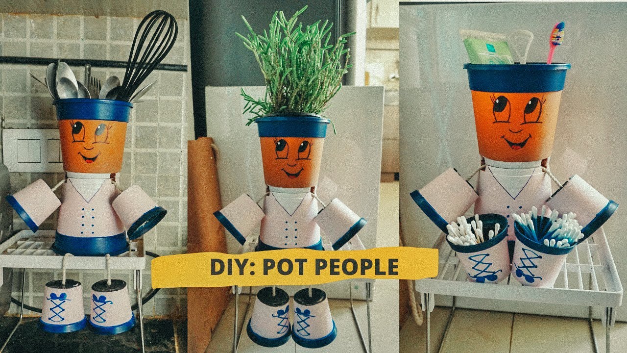 DIY: How to make Flower Pot People!