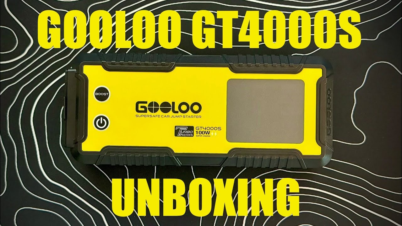 Unboxing the Gooloo GT4000S Jump Starter