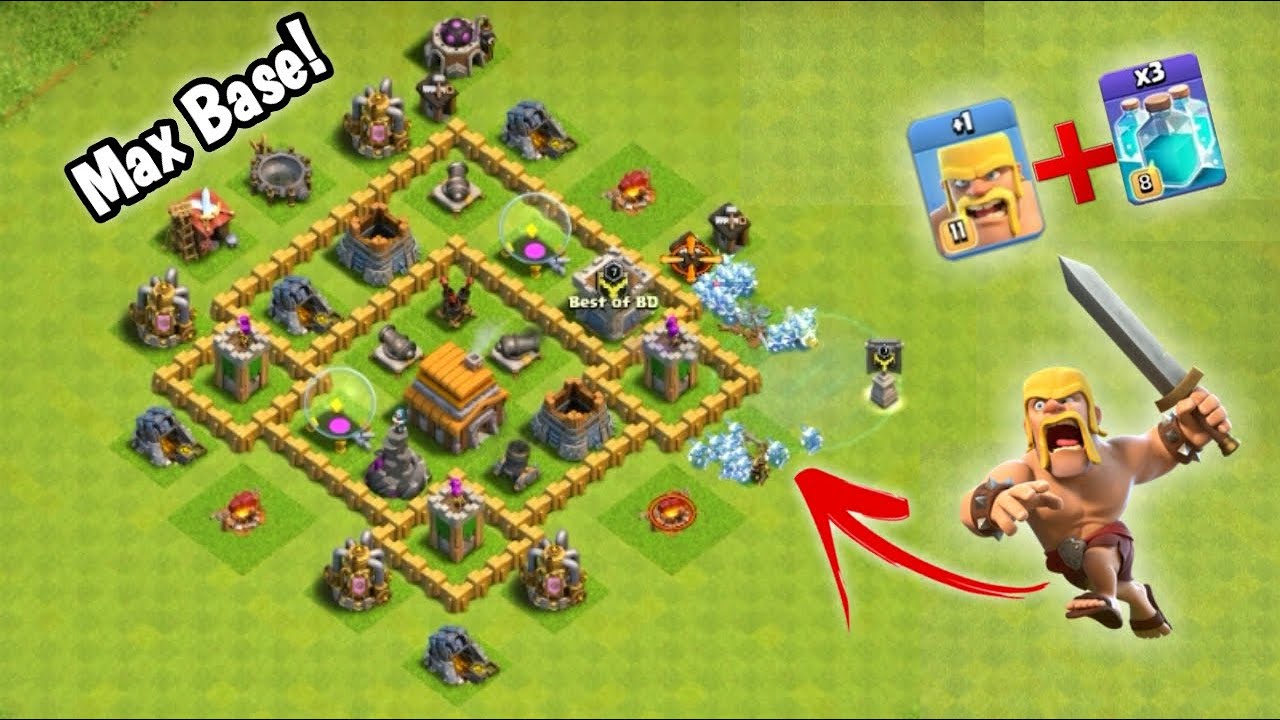 Max-Th 5 Base vs All Max Troops With Clone Spell || Clash of Clans