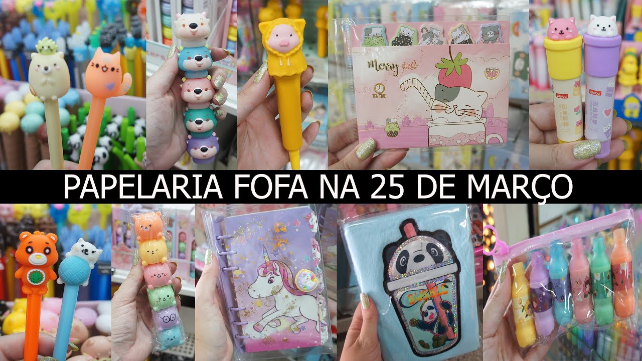 PAPELARIA FOFA E BARATA NA 25 DE MARÇO - VENDE VAREJO E ATACADO - LOJA TITIA PRESENTES