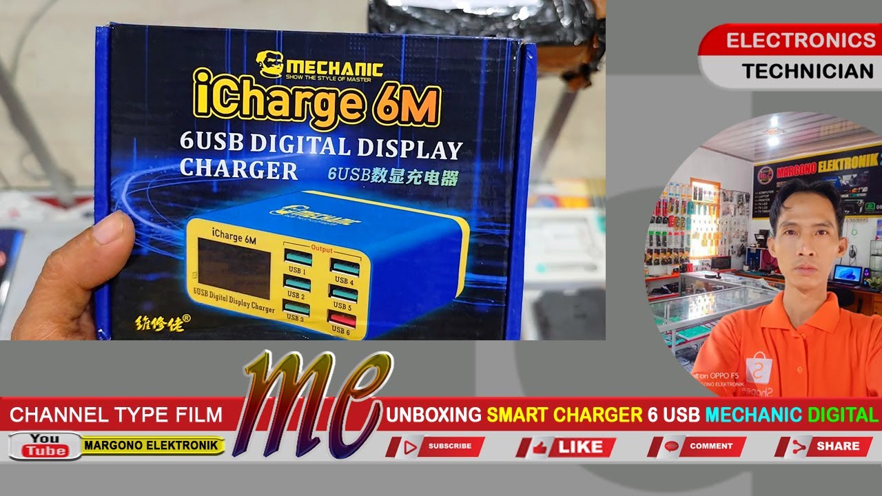 UNBOXING I SMART CHARGER I 6 USB I MECHANIC I DIGITAL I MARGONO ELEKTRONIK
