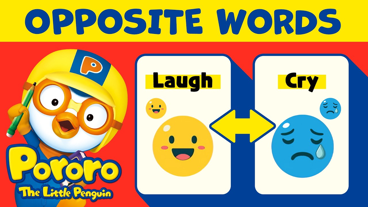 Opposite Words for kids 🔁 Let’s Learn Opposites with Pororo | Learn words for kids