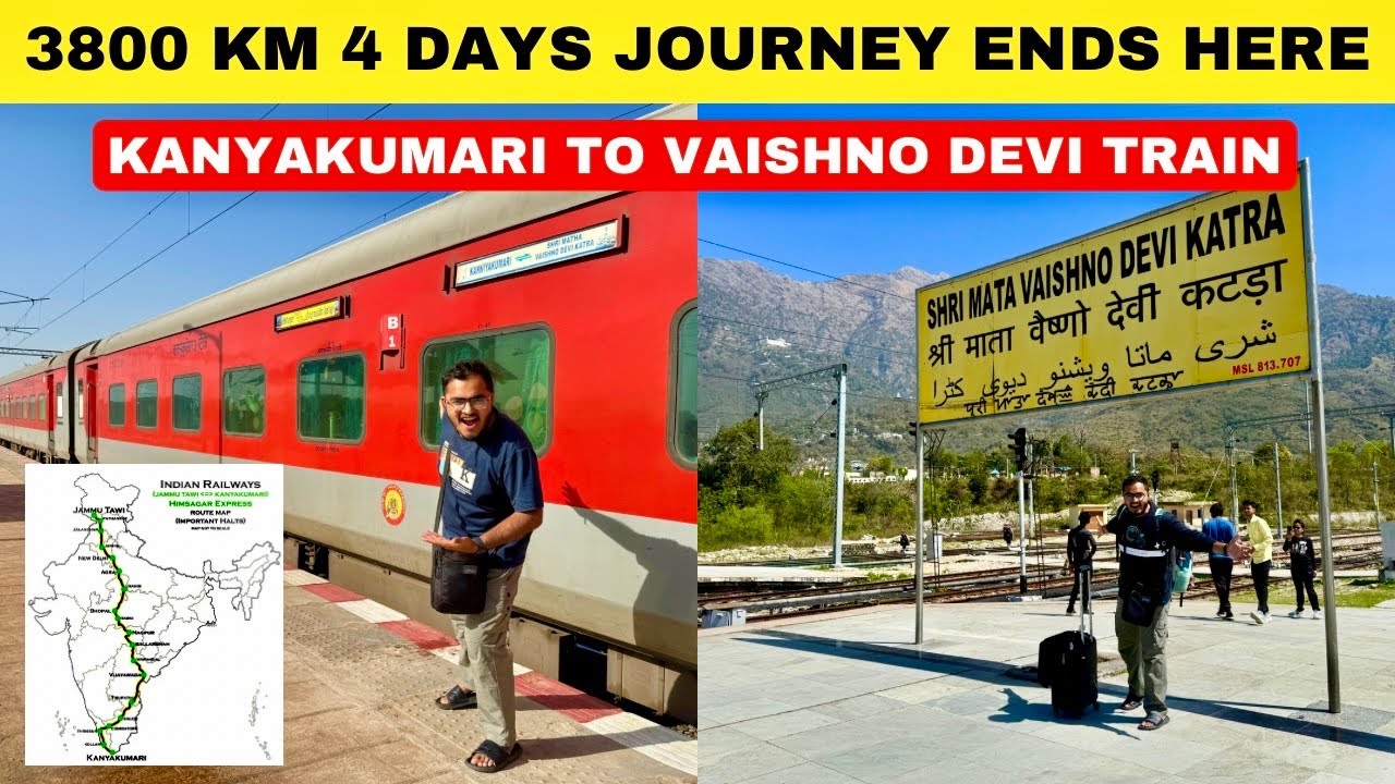 My Longest Train Journey Ends Here | Kanyakumari to Kashmir in 70 Hours | Himsagar Sagar - Episode 3