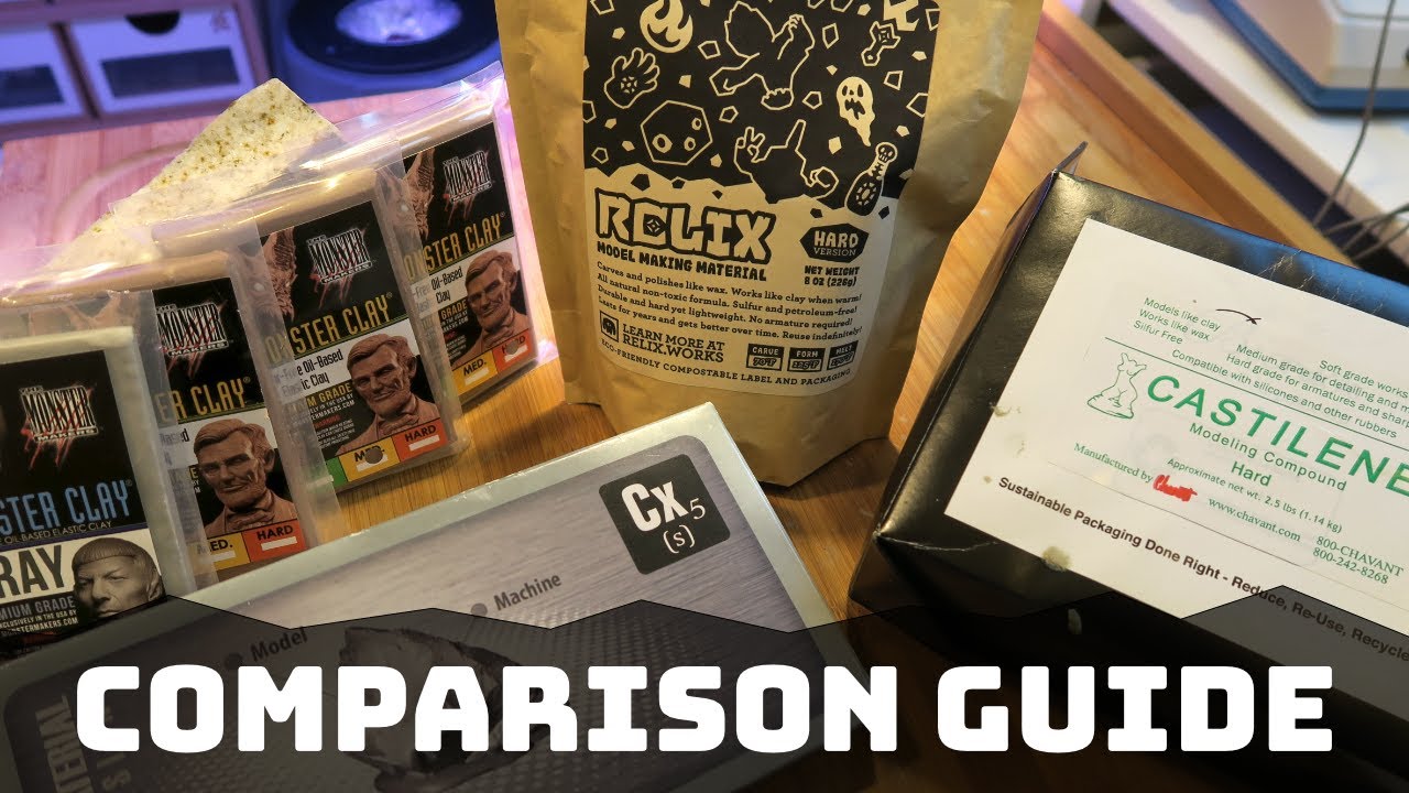 Comparing RELIX to Monster Clay, Cx5, and Castilene