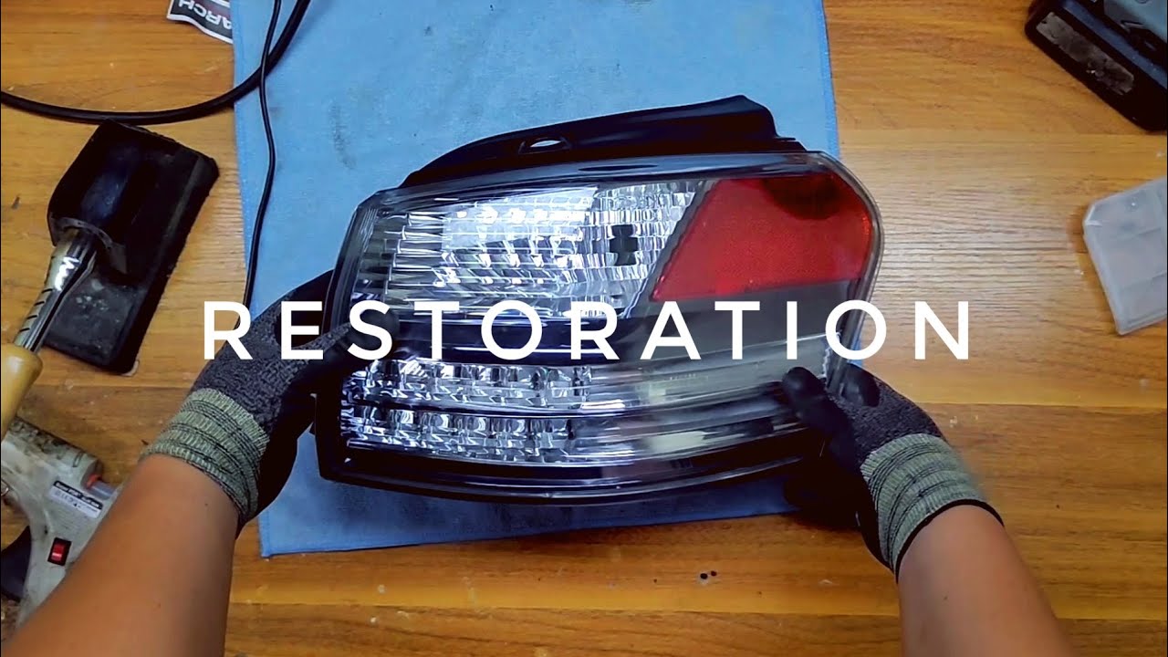 how to clean tail light inside lexus hs250h tail light just 2 minutes