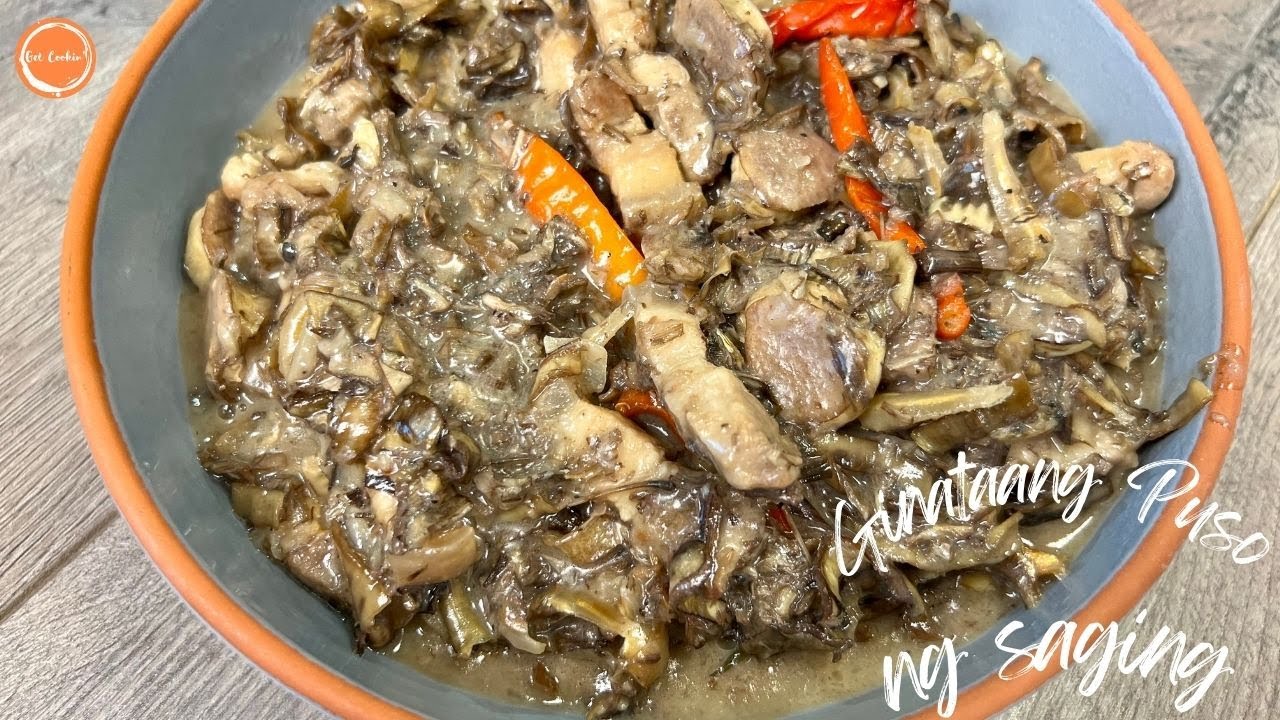 Ginataang Puso ng Saging | Banana Blossom in Coconut Milk Recipe| Get Cookin'