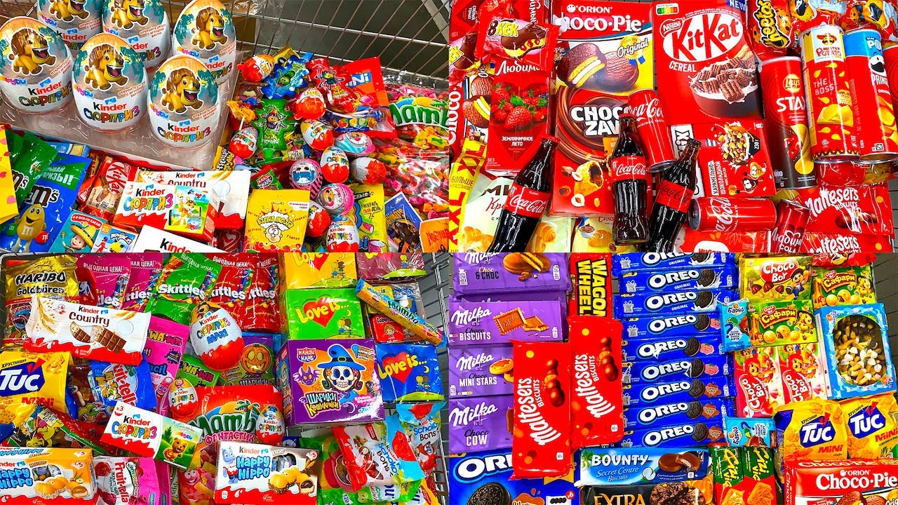 Мега Выпуск! Конфеты и Сладости 🤯! Shopping Kinder, M&M’s, Skittles,Snickers,Oreo. Compilation Video